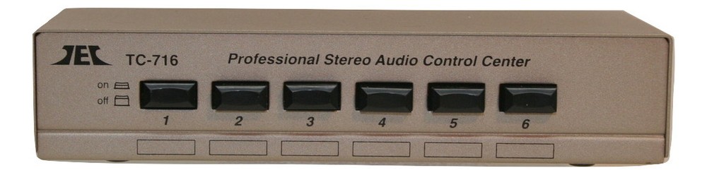 TEC TC-716 6-Way Stereo Source Selector; SILVER Version
