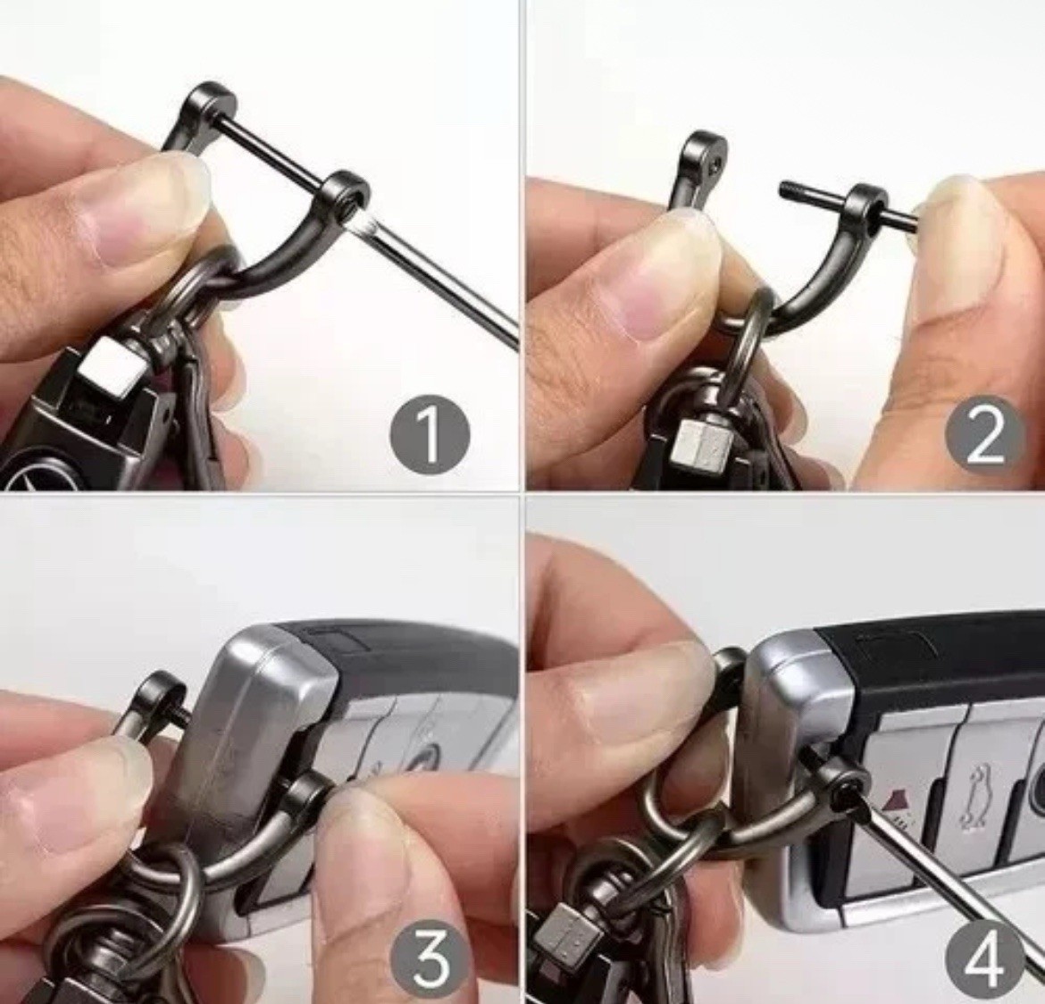 Mercedes Benz Genuine Leather Car Keychain