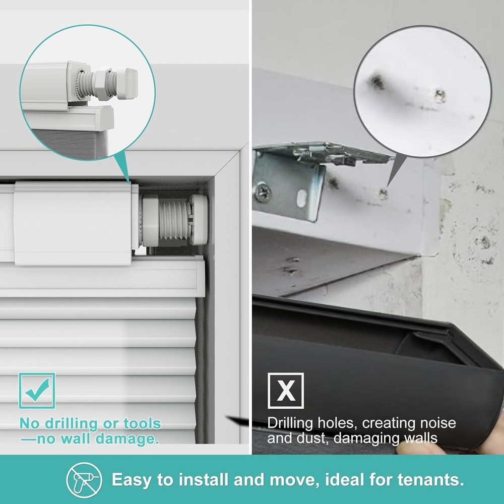 No Drill Top Down Bottom Up Cellular Shades Light Filtering Home Decorators