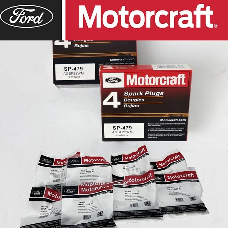 8Set OEM Motorcraft Ignition Coil DG508 &Spark Plug SP479 For Ford F150 4.6 5.4L