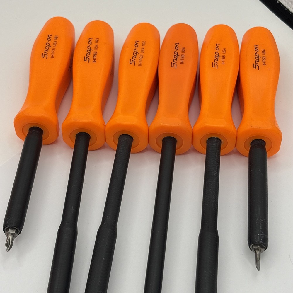 Snap-On IHT60K 6 pc Non-Conductive Composite Insulating Screwdriver Set NICE !!
