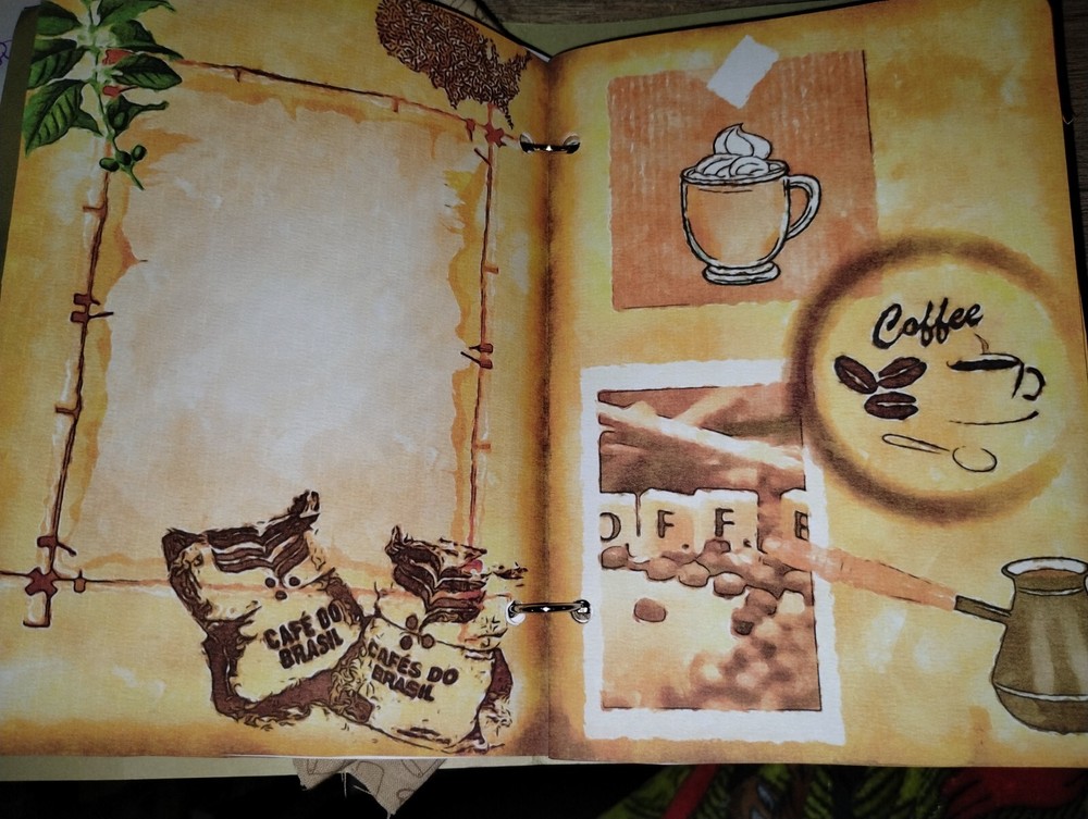 Coffee Junk Journal Scrapbook USA