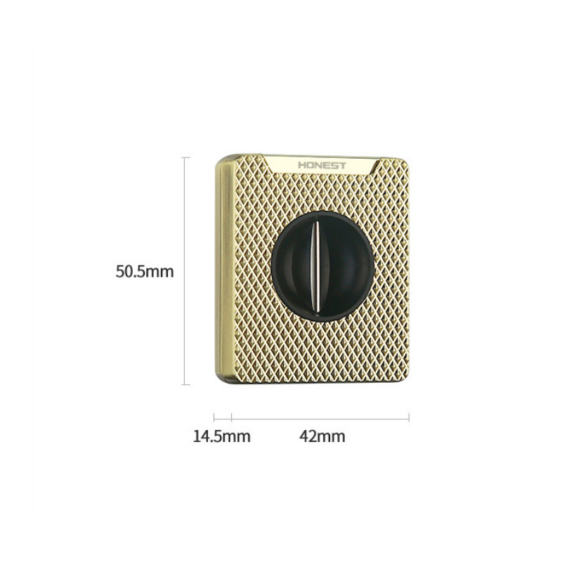Inflatable Metal Lighter Multi-Functional Lighter V-Shaped Cigar Cutter Gift Box
