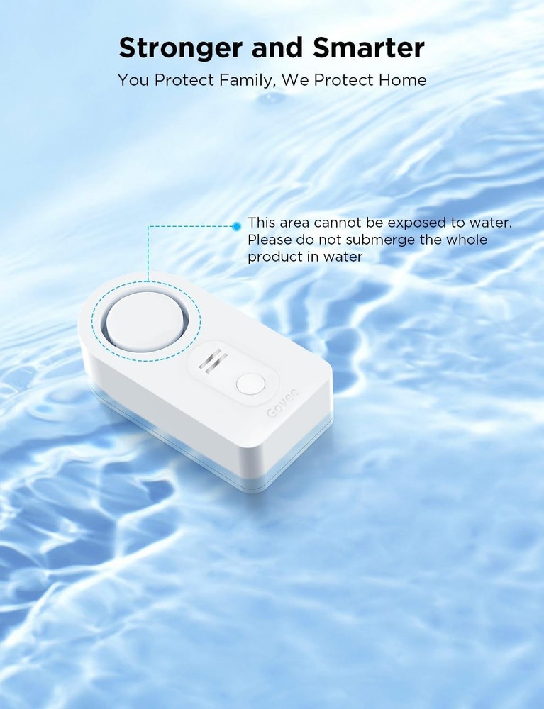 Smart WiFi Water Sensor Set: 100dB Alerts, Real-Time Notifications & App Control
