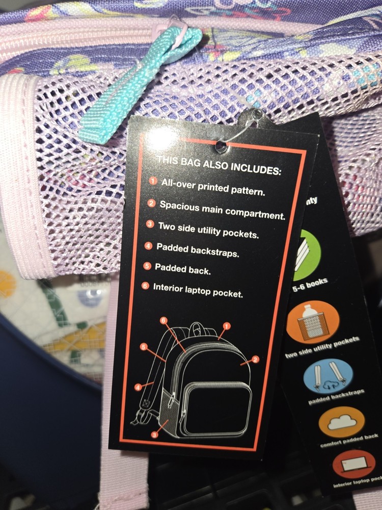 Summit Ridge 17" Kids Backpack Doodle Hearts NWT