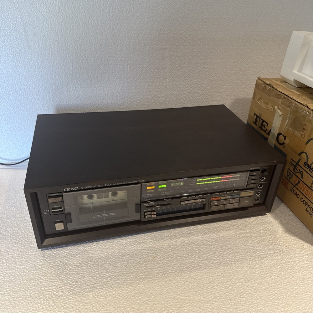 TEAC V-909RX Auto Reverse Stereo Cassette Deck – Tested, Working Order