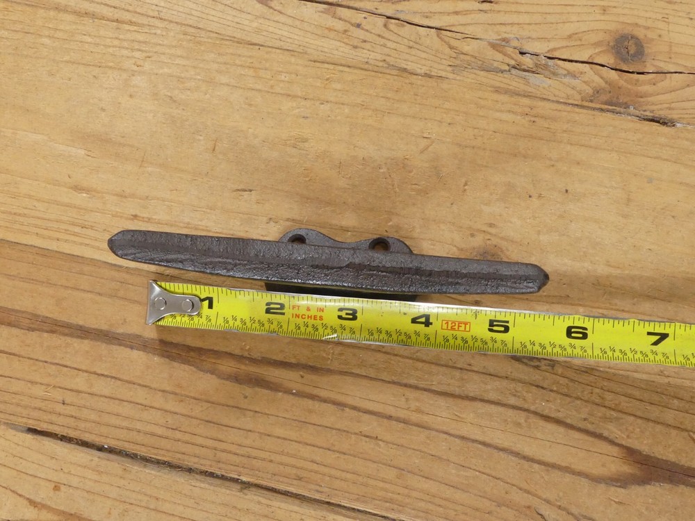 8 Cleat Boat Hooks Handles Pulls Cast Iron Dock Nautical Decor Rustic Finish