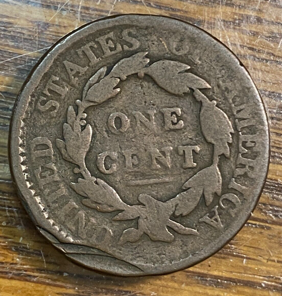 1817 13 Stars Large Cent Nice Original Brown G Reverse Error CHRC