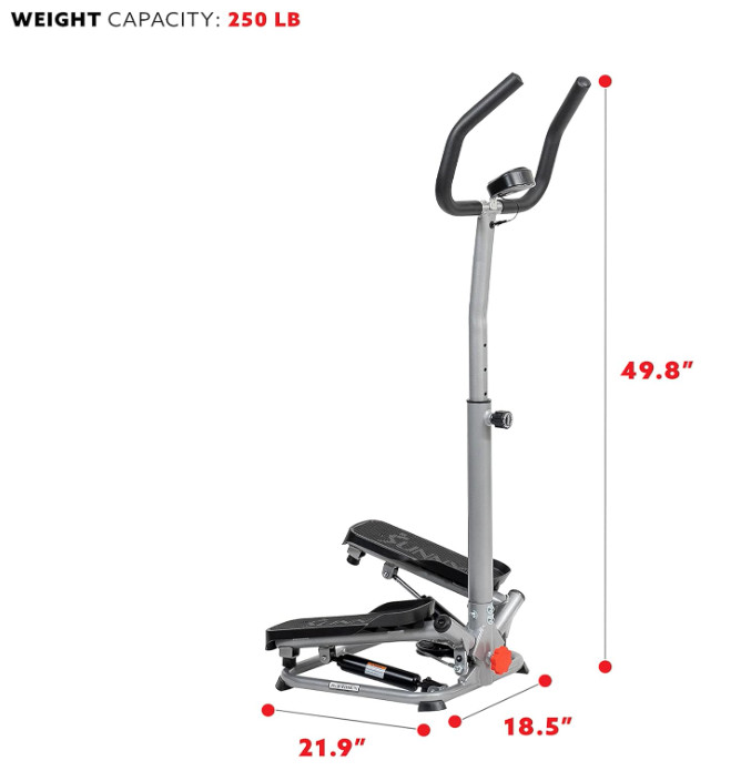 Steppers w/ Handlebar for Exercise Workout Cardio Fitness Stair Equipment