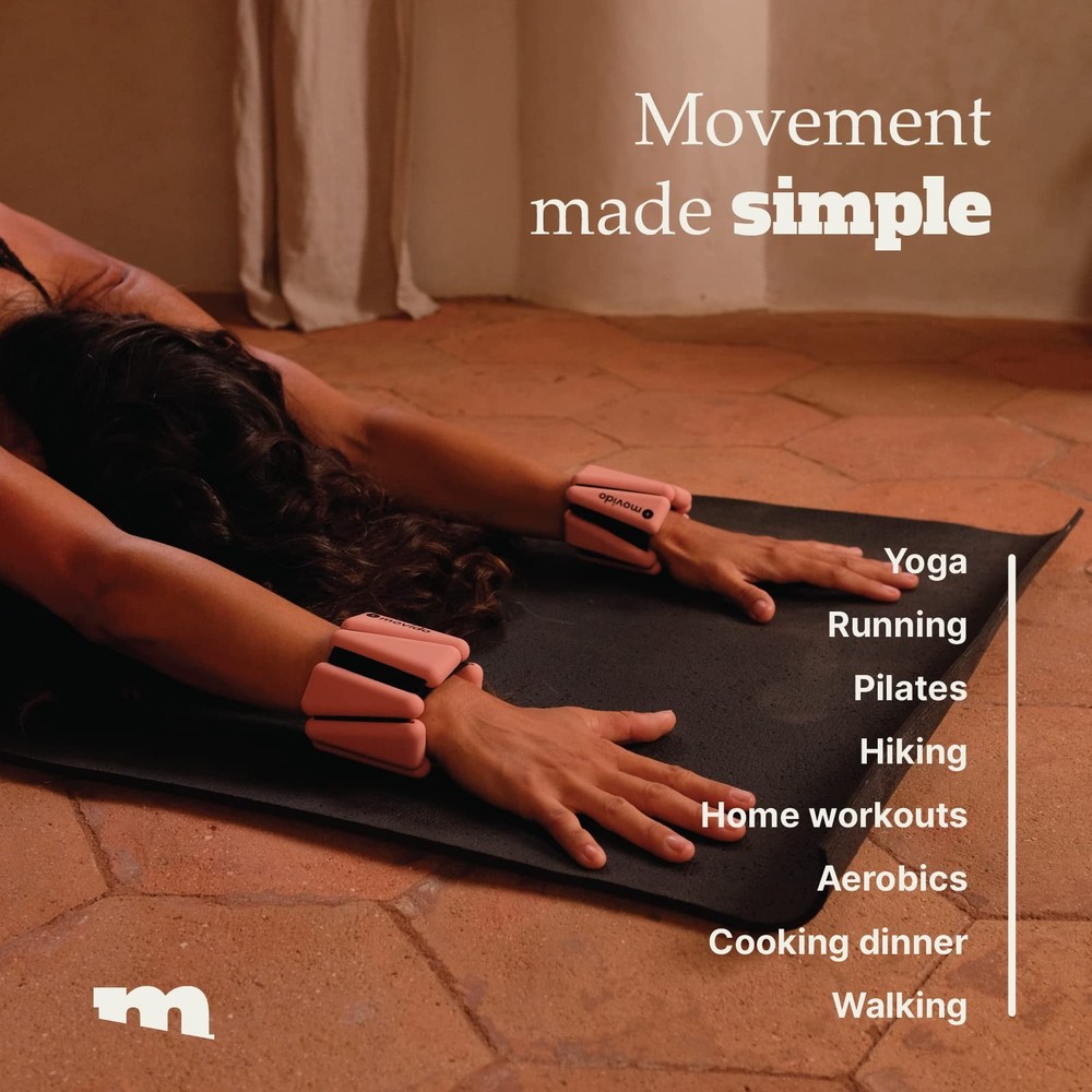 Wrist & Ankle Weights - 1 lb each (2 per set) | Compact Workout Weights for &...