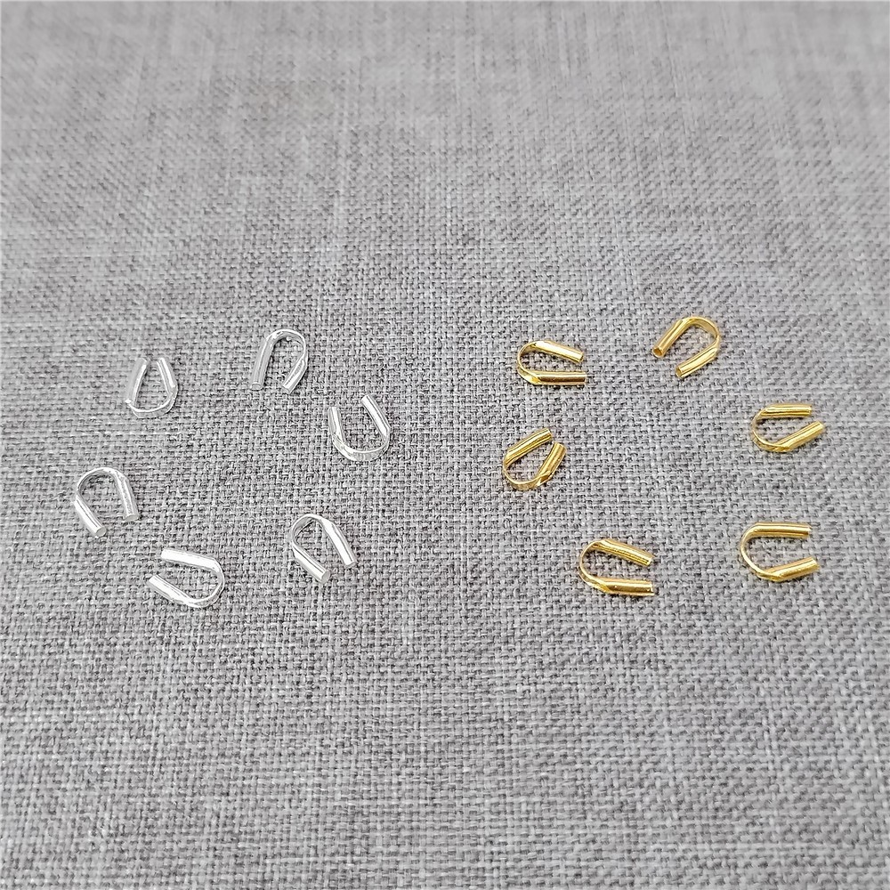 15 Sterling Silver Cable Thimble Gold Plated Wire Guardian Protector