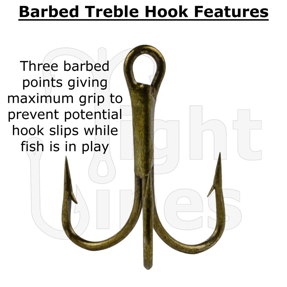 Barbed Treble Pop Up Rig Wire Trace- Customizable - Extra Long - Pike & Predator
