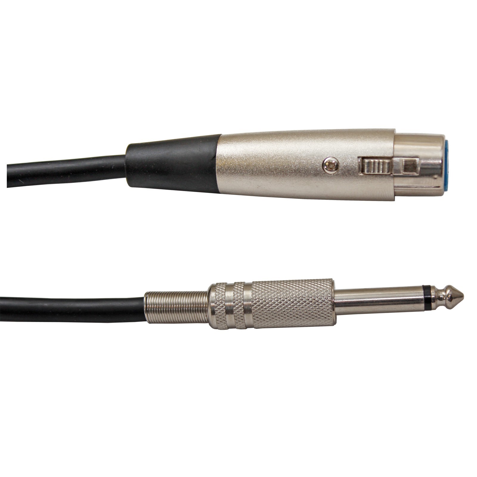 5 Pack 25ft XLR Female to 1/4" mono Shielded karaoke Microphone Mic Cable cord