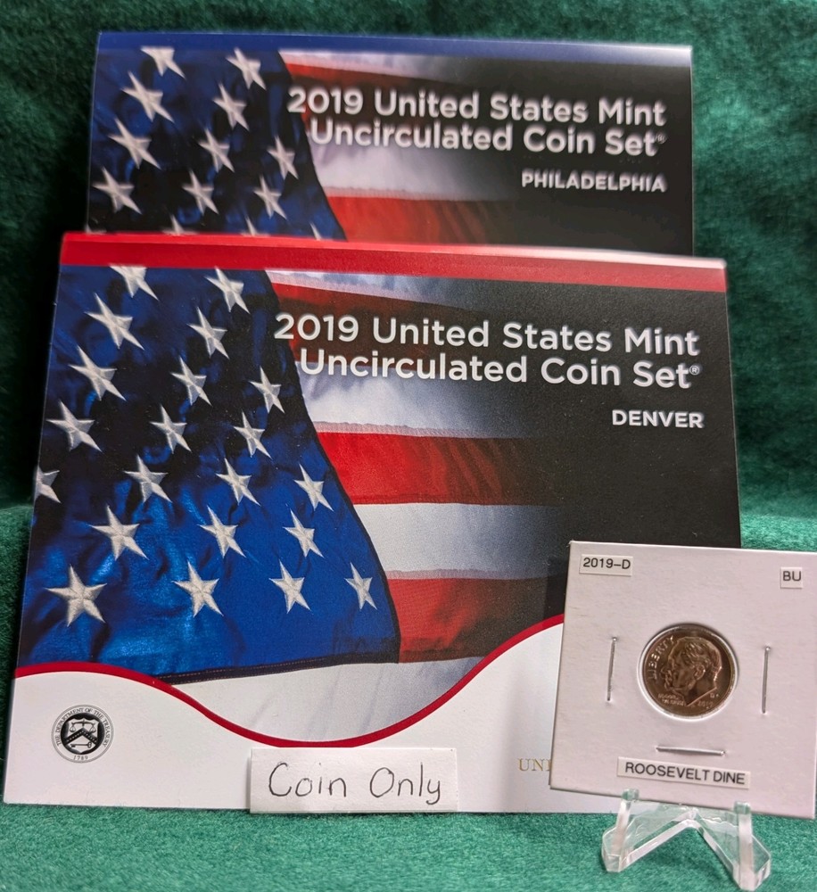 2019 D Roosevelt Dime Uncirculated from Mint Set