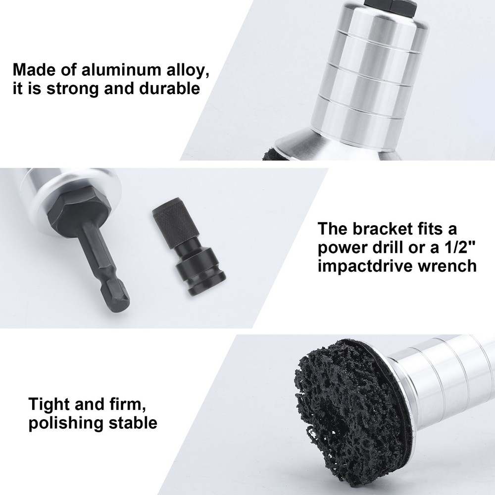 Grinding Rust Removal Tool Wheel Hub Stud Cleaner Kit for Brake Disc Resurfacing