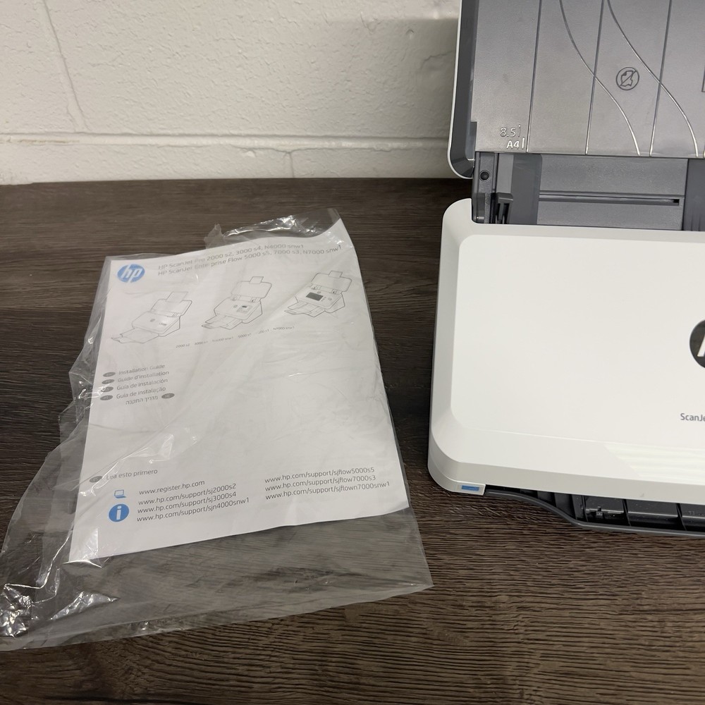 HP Scanjet Pro 2000 s2 Sheet-Feed Scanner Auto Document Feeder With Power Supply