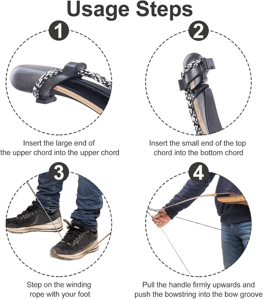 Archery Recurve Bow Stringer Tool Archery String Tool for Recurve Bow Longbow Ho
