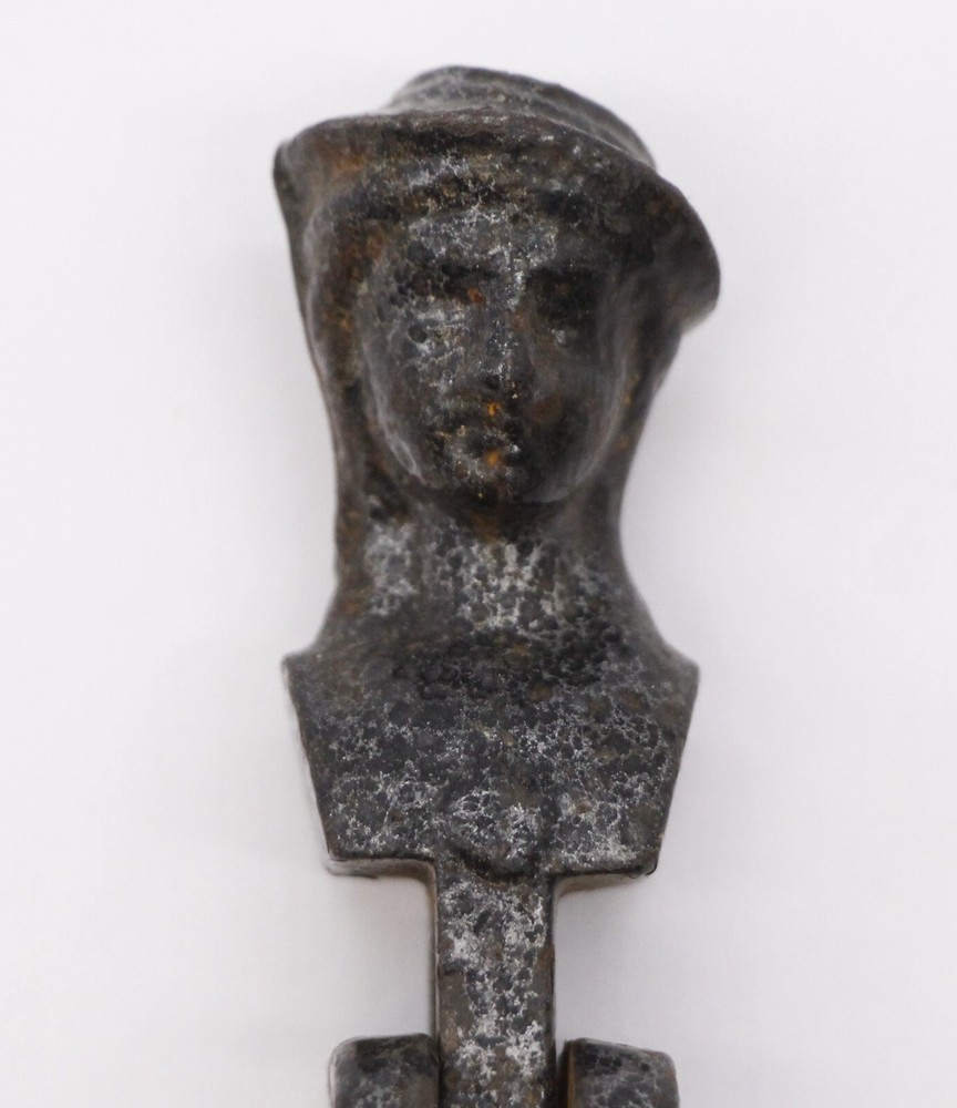 Antique Figural Black Cast Iron Window Shutter Drop Pull