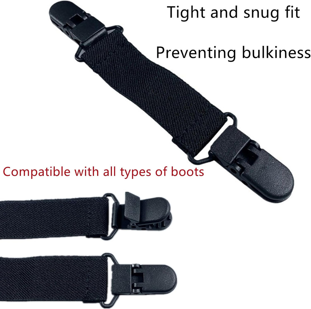 4 Pcs Boot Straps for Cowboy Boots, Adjustable Boot Clips Boot Straps Clips, Ela