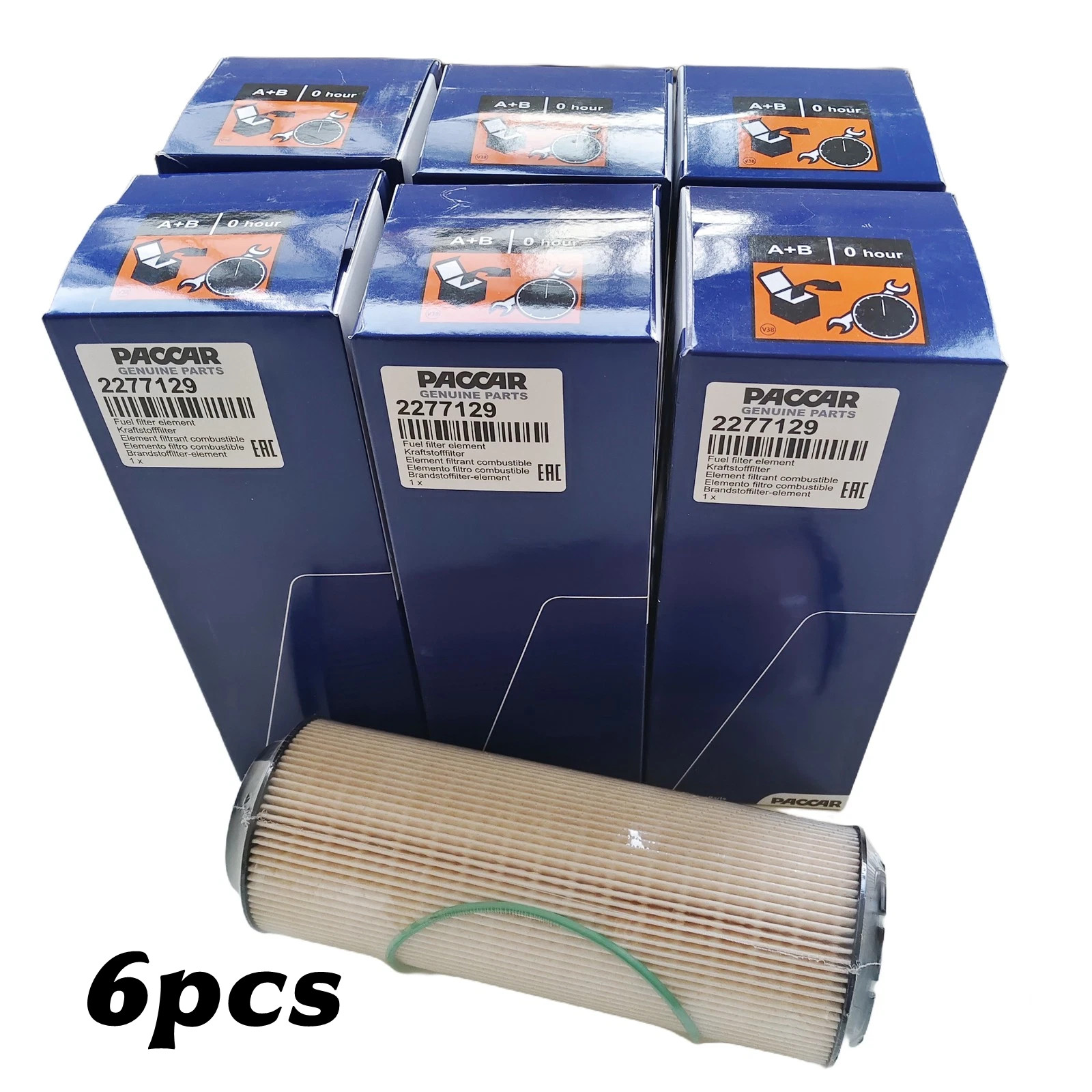6PCS 2277129 2277129PE Fuel Filter 2133096 2133096PE for Paccar MX-13 MX13 OEM