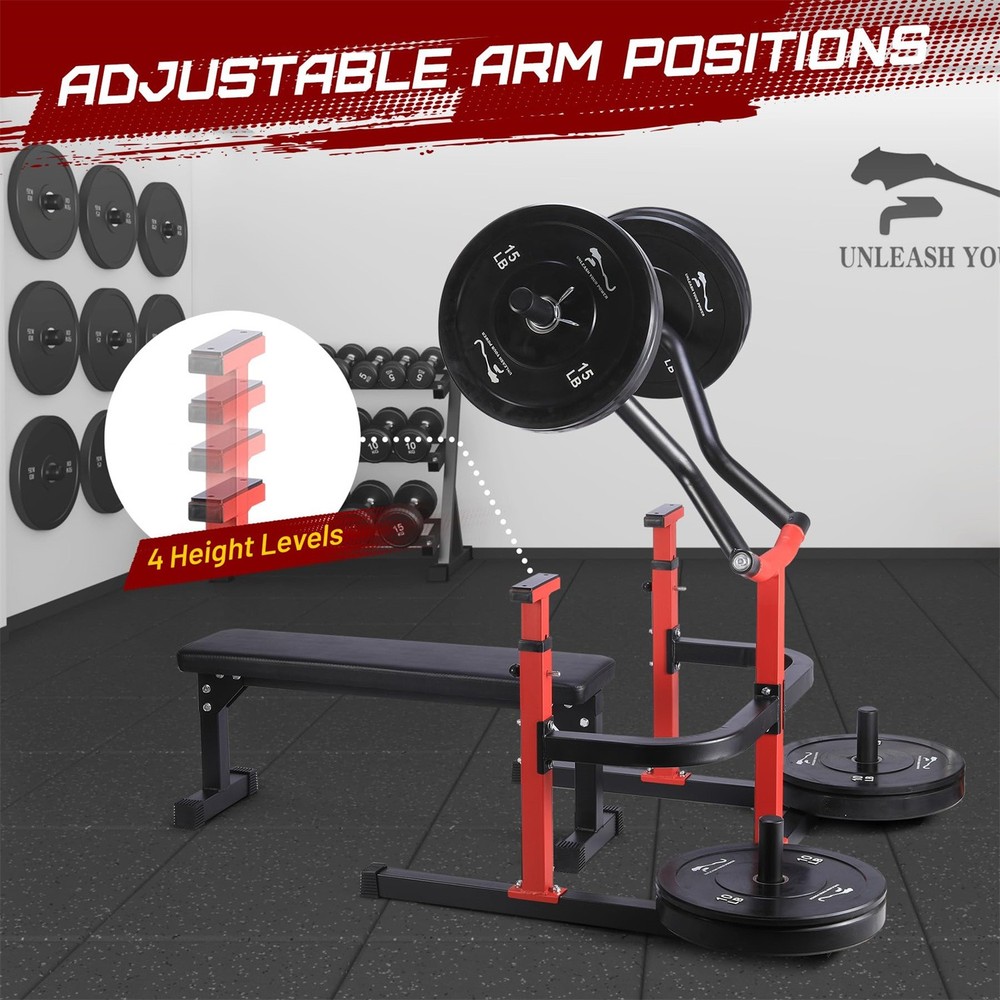 Chest Press Machine Weight Bench Press Machine Adjustable Flat Incline Bench US