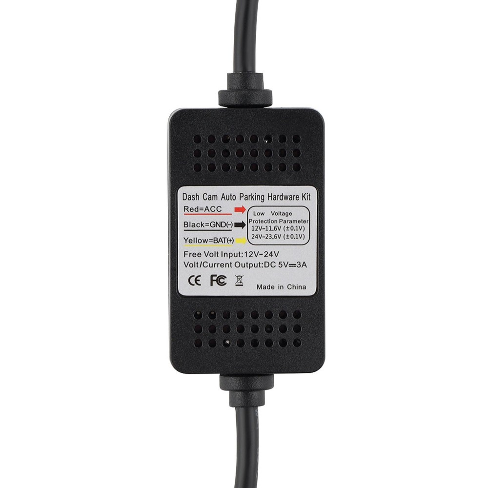 12-24V to 5V 3A Type-C Step-down Cable Suitable Fits Type-c Interface Recorders.