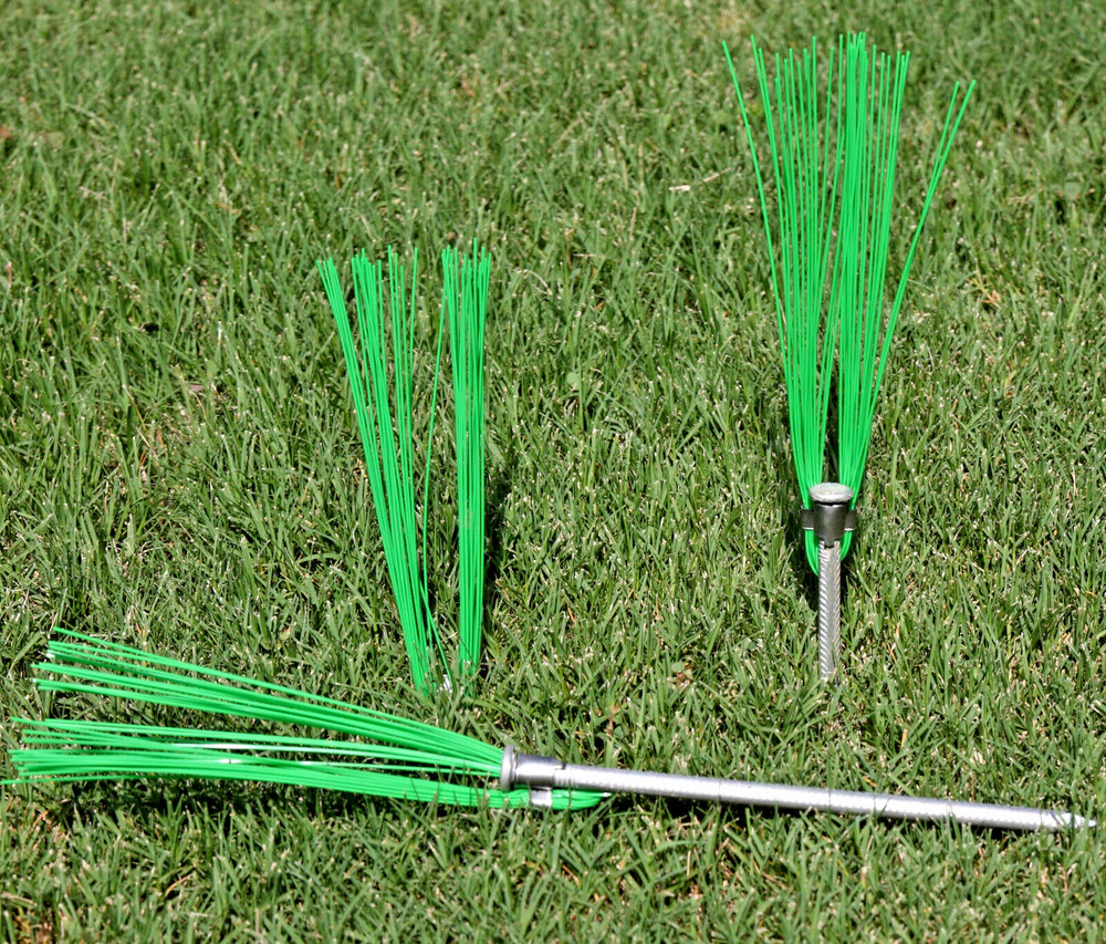 Trail Chasers Green 6" Marking Flags for Survey, Landscaping, Trails 250-Ct