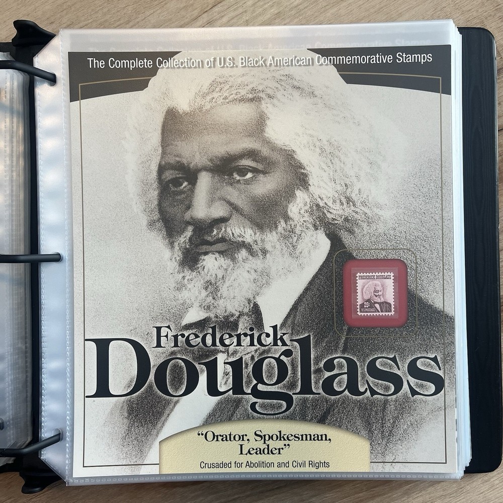 The Black Heritage Commemorative Society Stamp Collection Binder 48 Stamps + COA