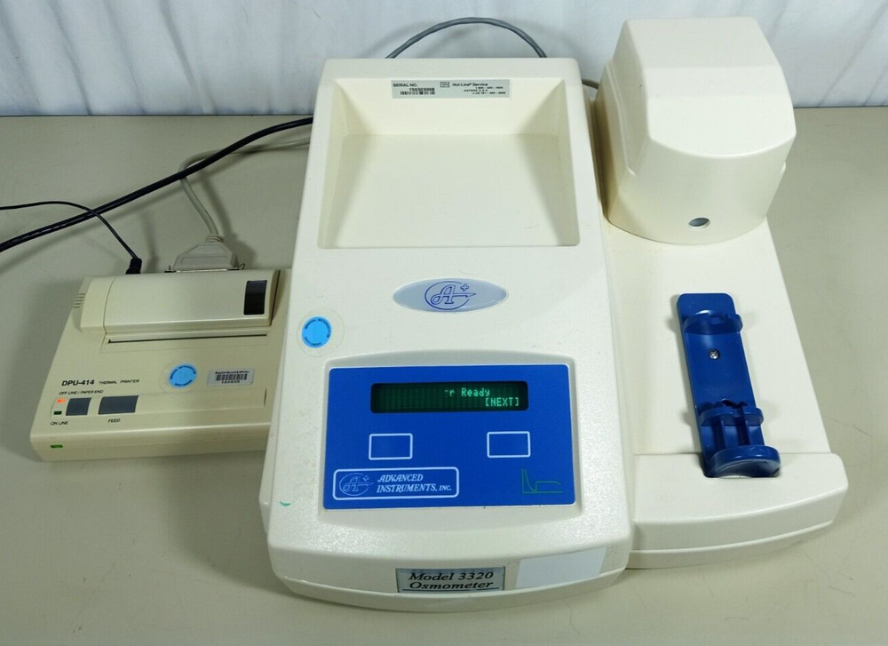 Advanced Instruments Model 3320 Micro Osmometer Single Sample w/DPU-414 Printer