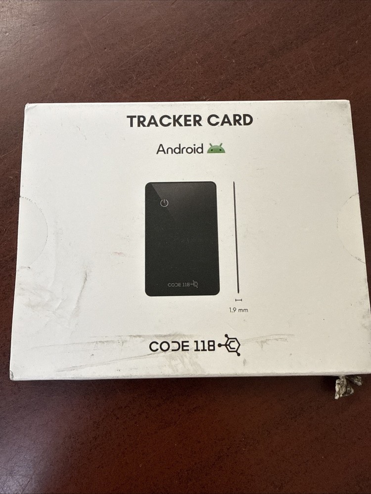 Code 118 Tracker Card Android Brand New Sealed For Wallet