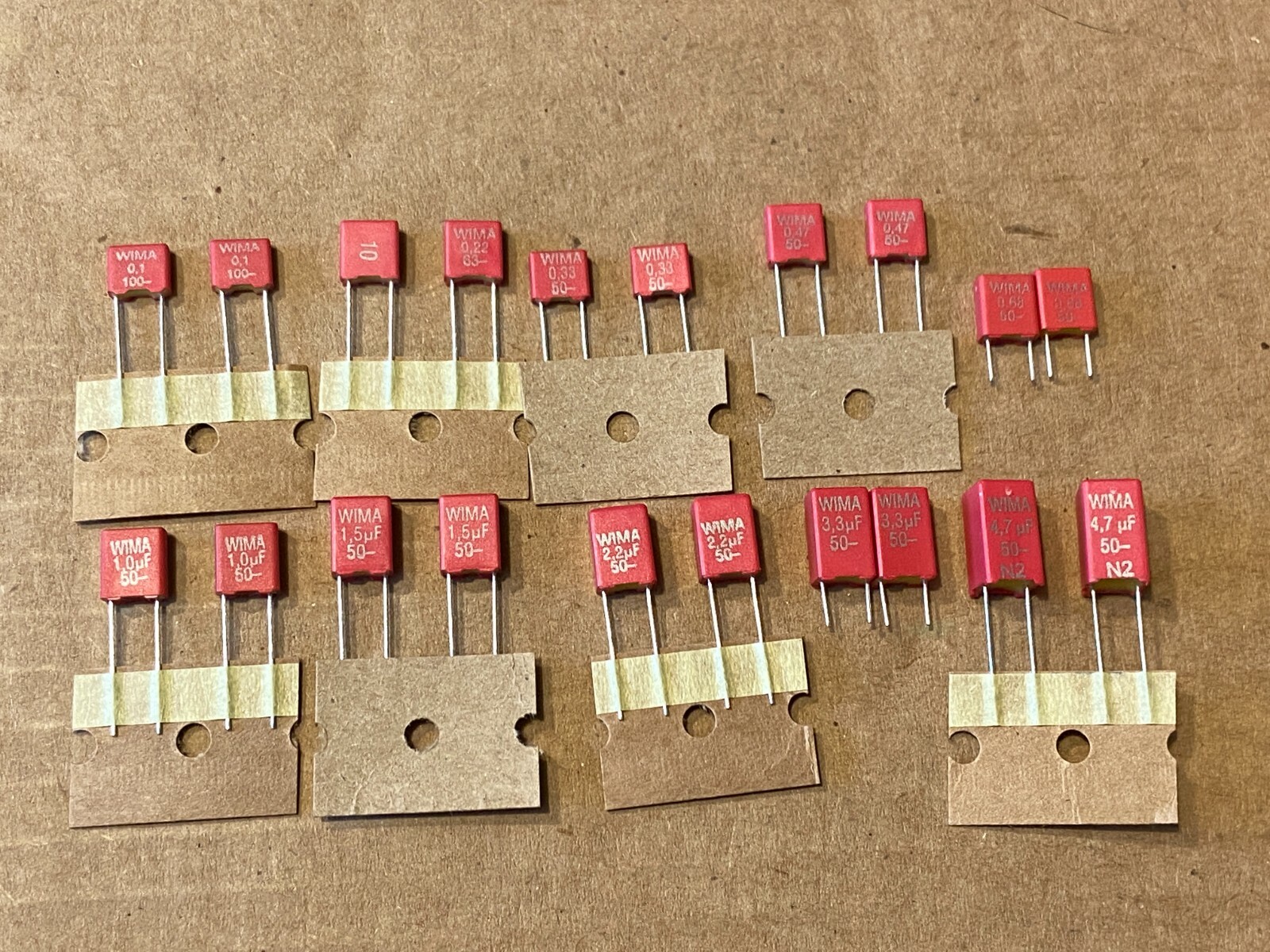 New Wima Film Capacitors for Stereos .1 .22 .33 .47 .68 1 uf 1.5 2.2 3.3 4.7 6.8