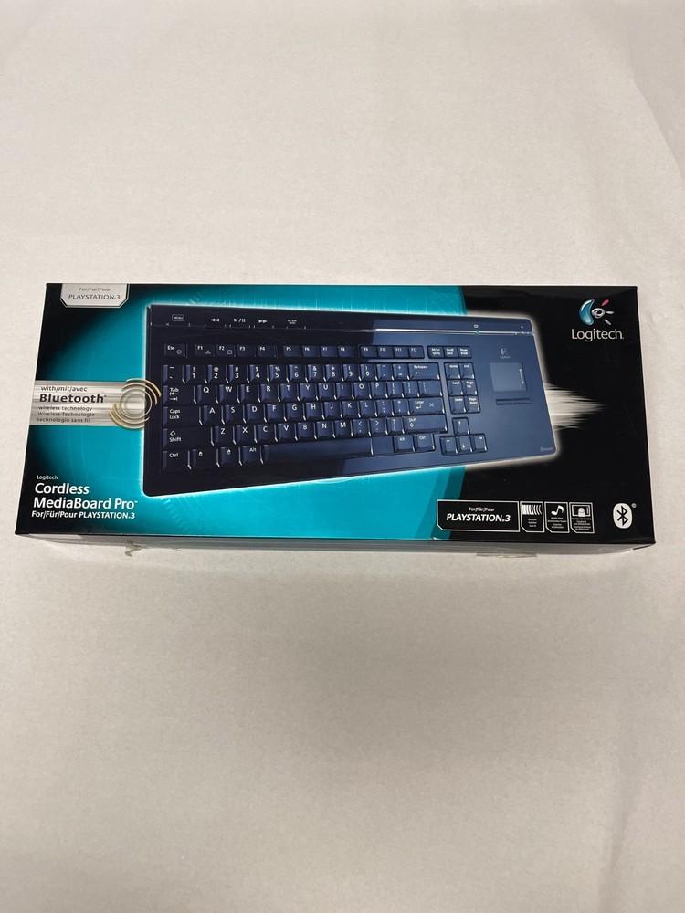 Logitech MediaBoard Pro Bluetooth Keyboard for PS3 HTPC Wireless Keyboard
