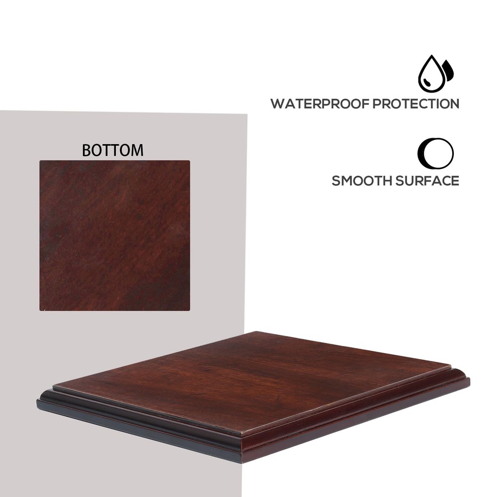 Wood Square Base-Hand Casting Structure Base, DIY Crafts, Keepsake Display, Art