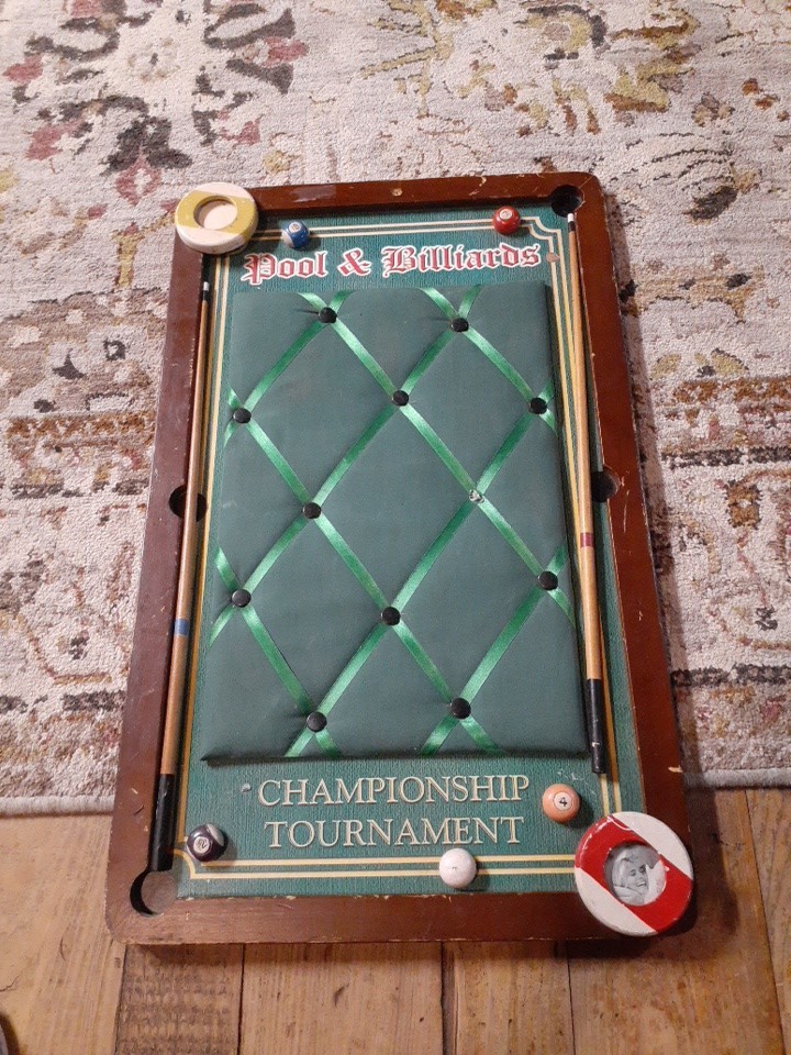 Billiard Wooden Pool Sign