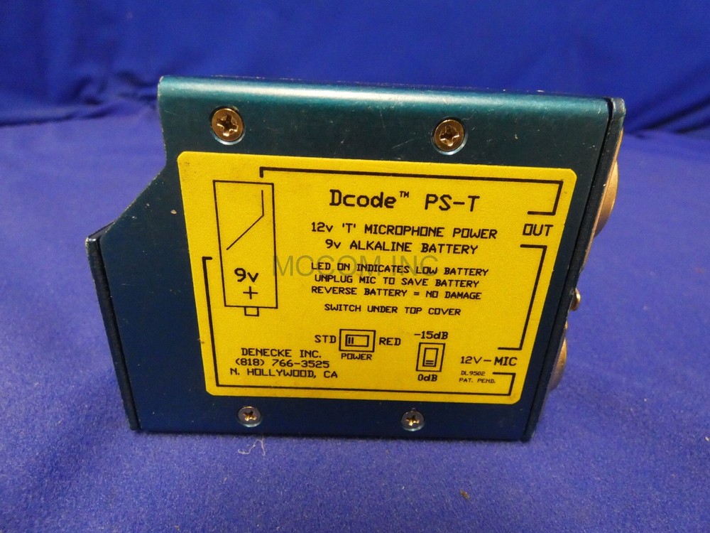 Denecke Dcode PS-T 12 Volt Microphone Power Supply