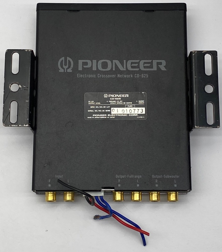 Pioneer CD-625 Vintage Electronic Crossover Network Black Old School UNTESTED