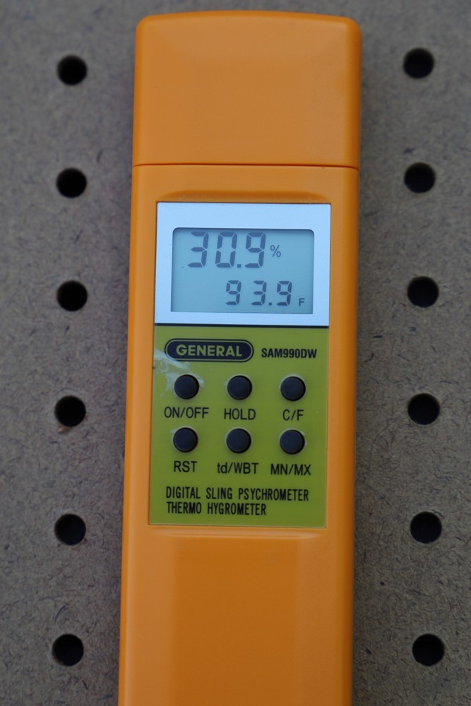 GENERAL SAM990DW DIGITAL SLING PSYCHROMETER THERMO HYGROMETER