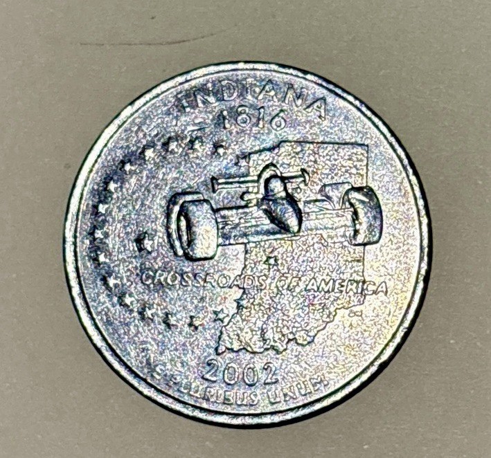 2002 D Indiana State Quarter