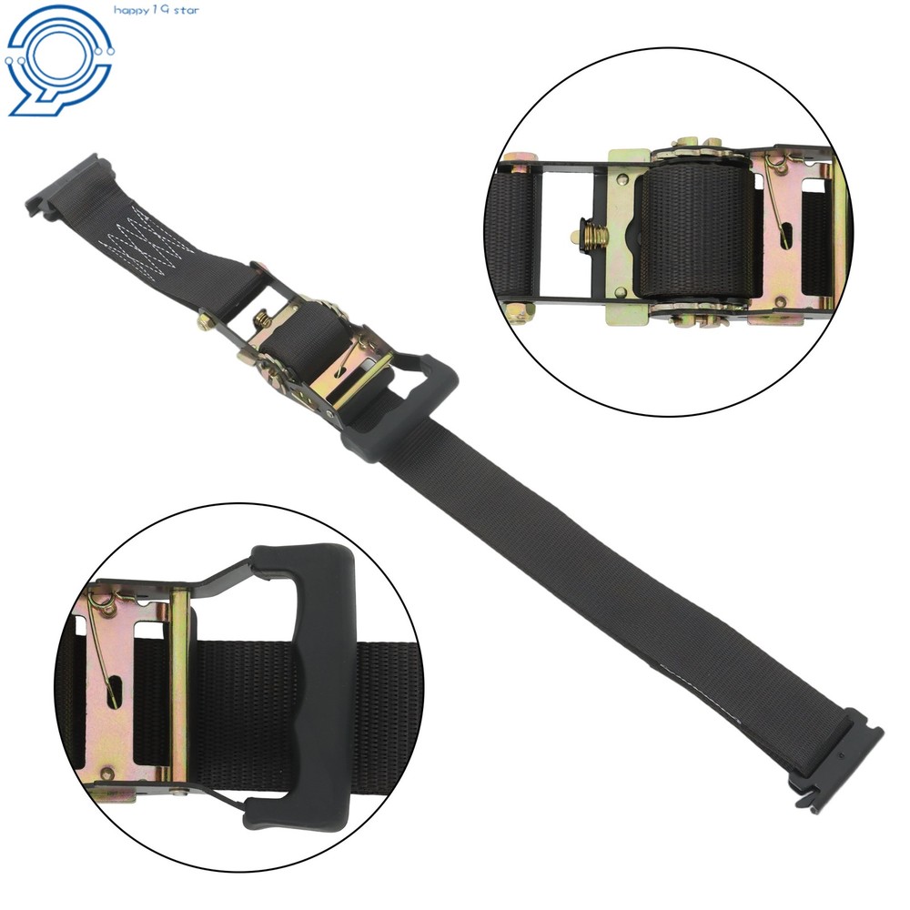 Wheel Chock Tire Strap Tie Down Kit 4PCS E-Track 2PCS 6' Tie Down Strap