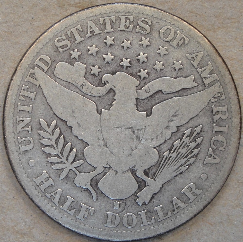 1894-S Barber Half Dollar 50c VG As Pictured Bk4