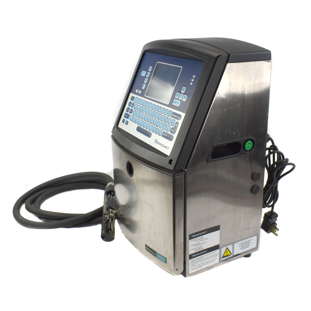 VideoJet 1520 Continuous Inkjet Printer Coding QR Code Machine 392095-202-01