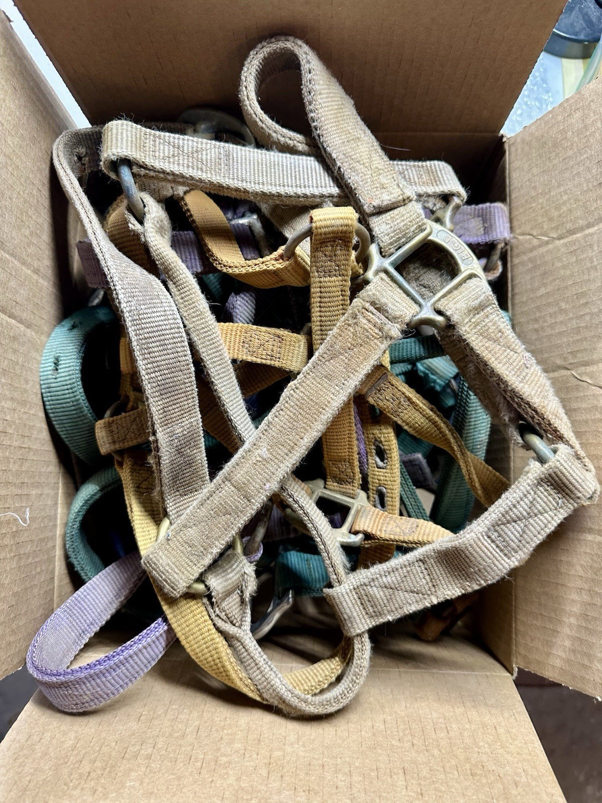 Well-used bunch of Western Horse Bridle - Lot of SIX