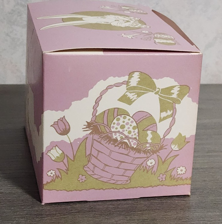 Vintage Easter Cardboard Candy Box With Easter Bunny