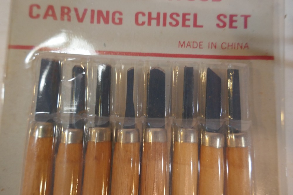 8 Piece Beginners Mini Wood Carving Chisel Sets Hand Tools Great Starter Set