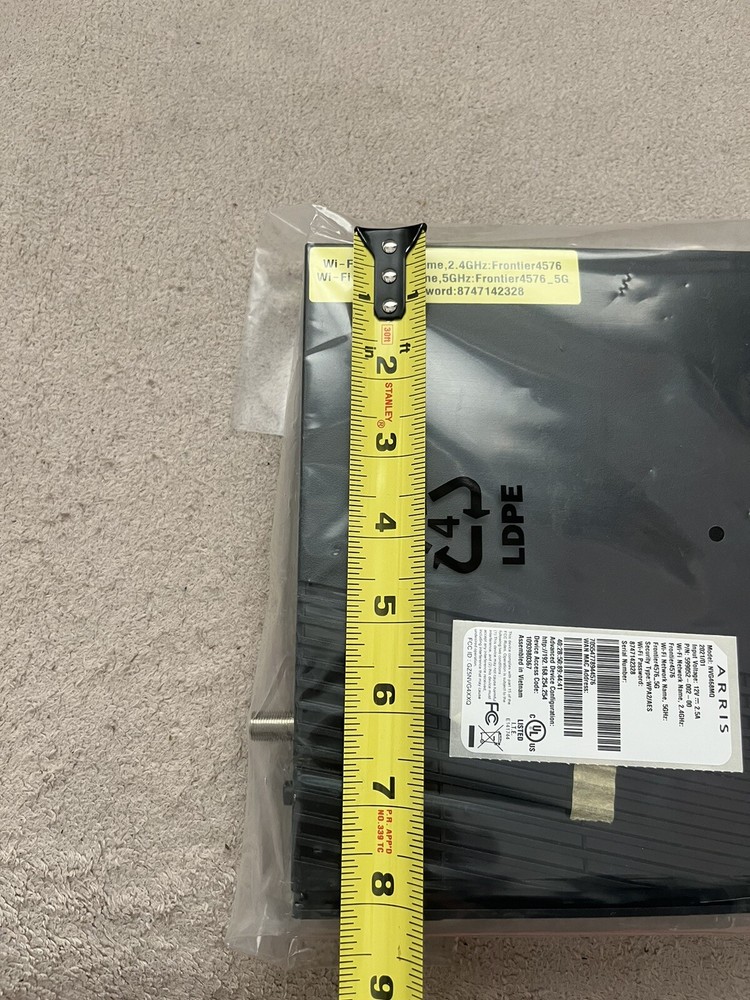Arris Wireless Internet Modem-Black-Model NVG468MQ-Electronics-2021