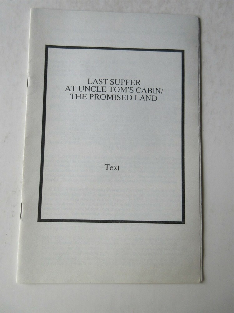 Last Supper at Uncle Tom's Cabin - Text - booklet