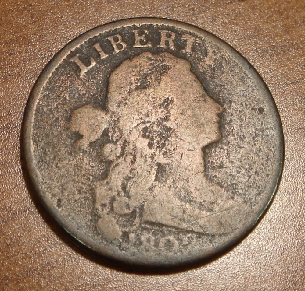 1802 Draped Bust Large Cent No Stems