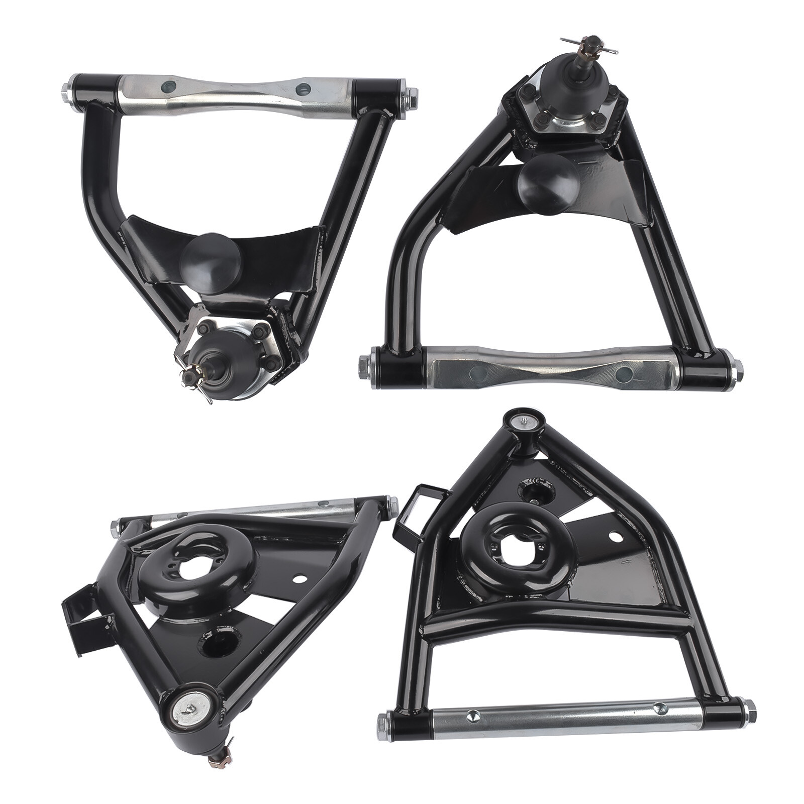 FOR 1973-1987 C10 CHEVROLET GMC TUBULAR CONTROL ARMS SET OF 4 UPPER AND LOWER