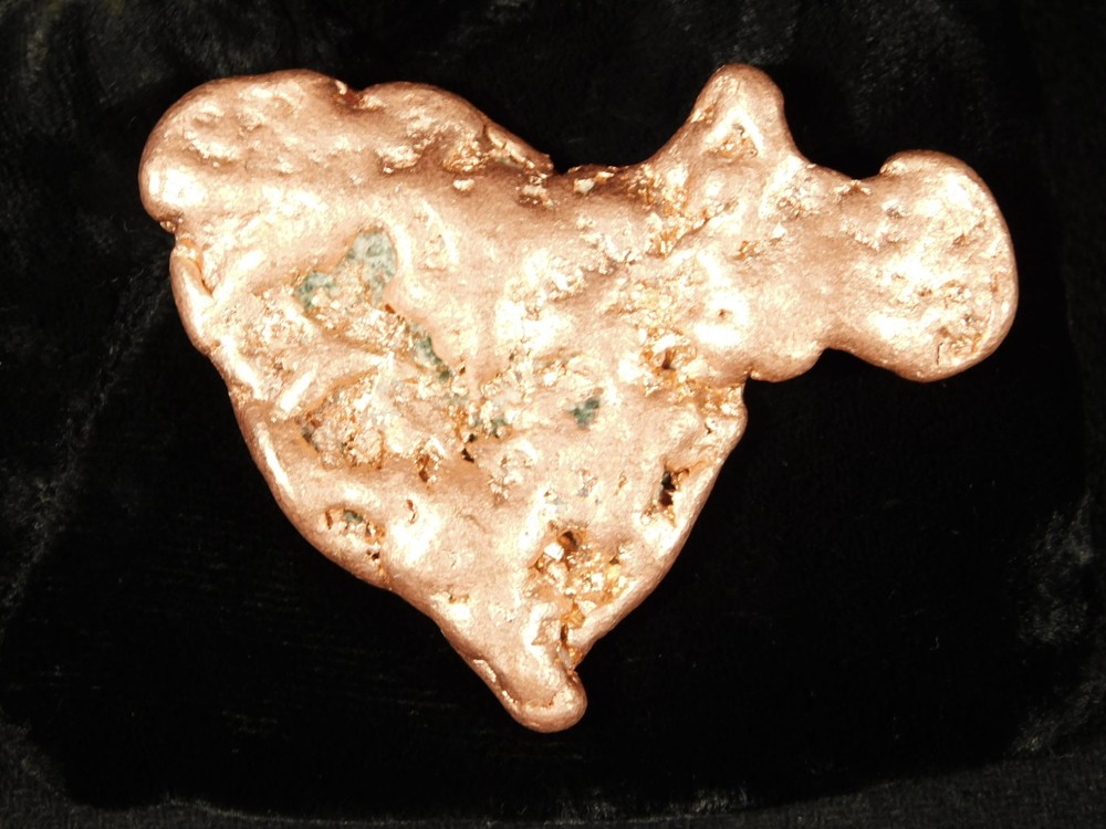 Big! Heavy Solid COPPER NUGGET or Native Copper Float Michigan 130gr