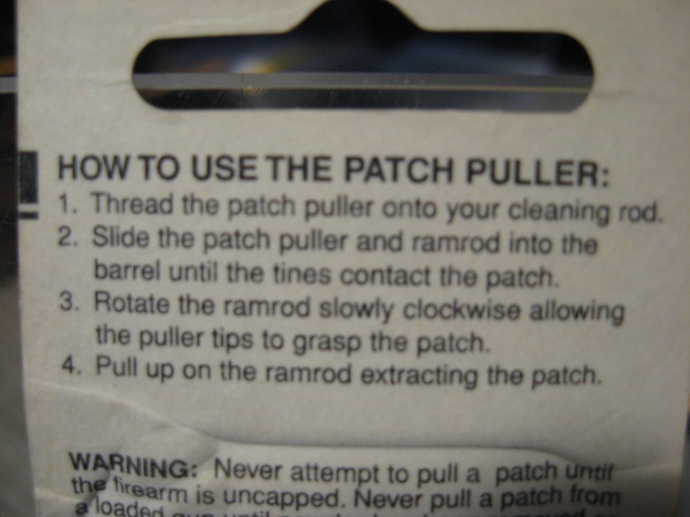 CVA Muzzleloader Patchpuller Patch Puller Worm End - 10-32 Threads - AC1460